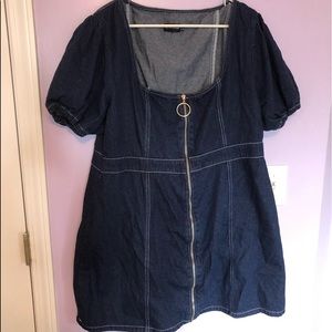 Jean Zipped up Dress
